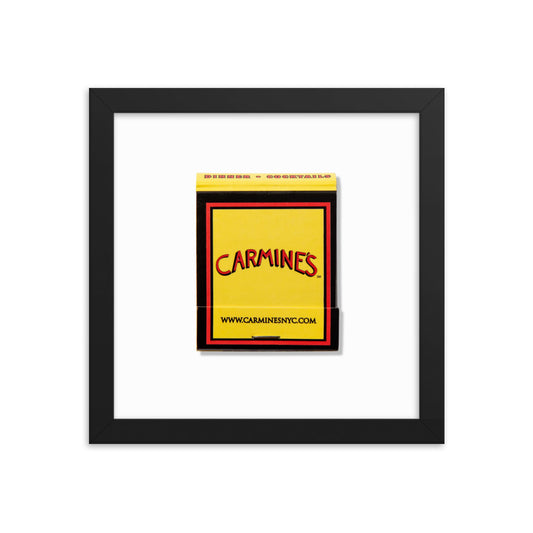 Carmine‘s Matchbox Framed Print
