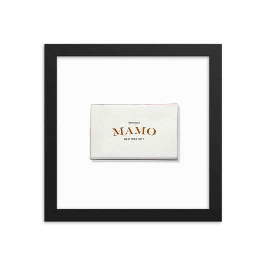 Mamo Matchbox Framed Print