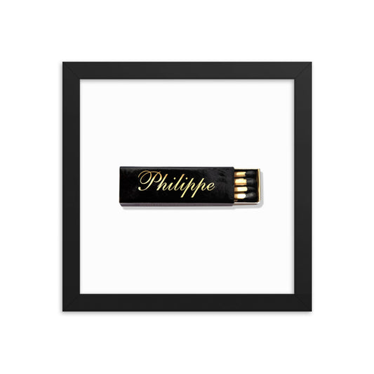 Philippe Matchbox Framed Print