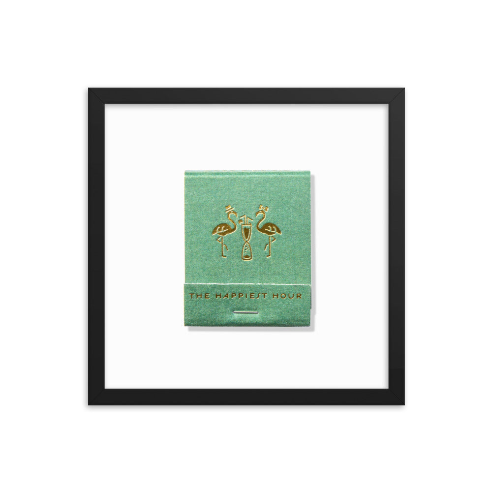 The Happiest Hour Matchbox Framed Print