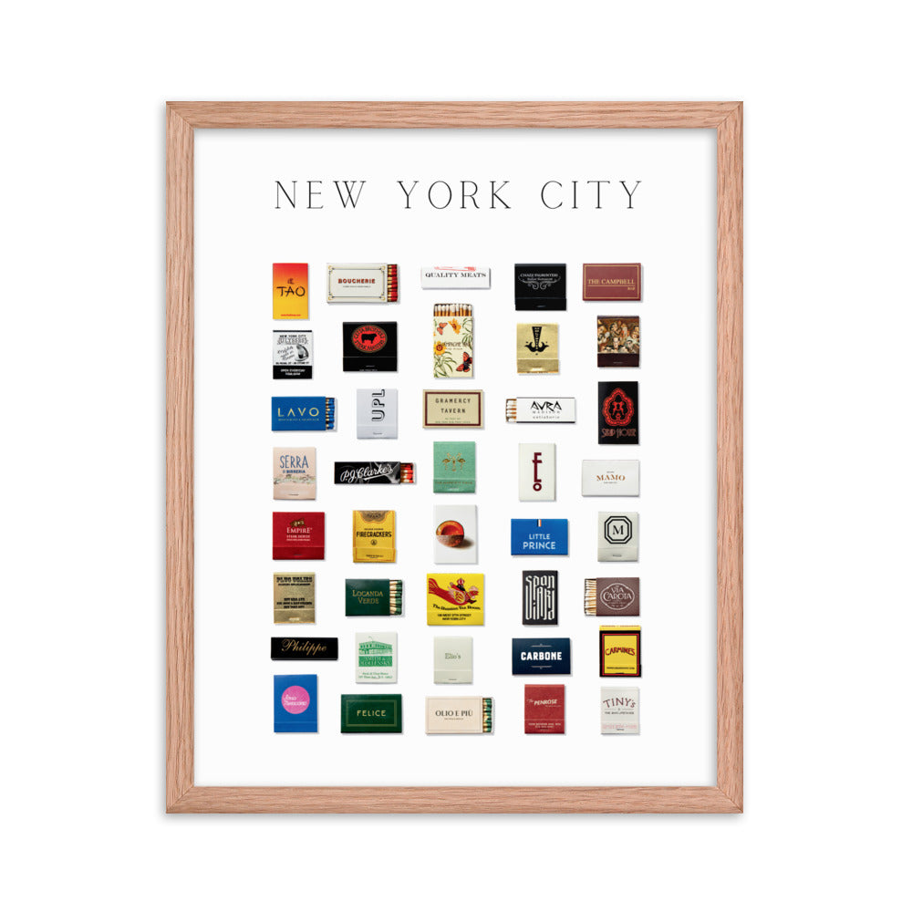 New York City Matchbox Framed Print