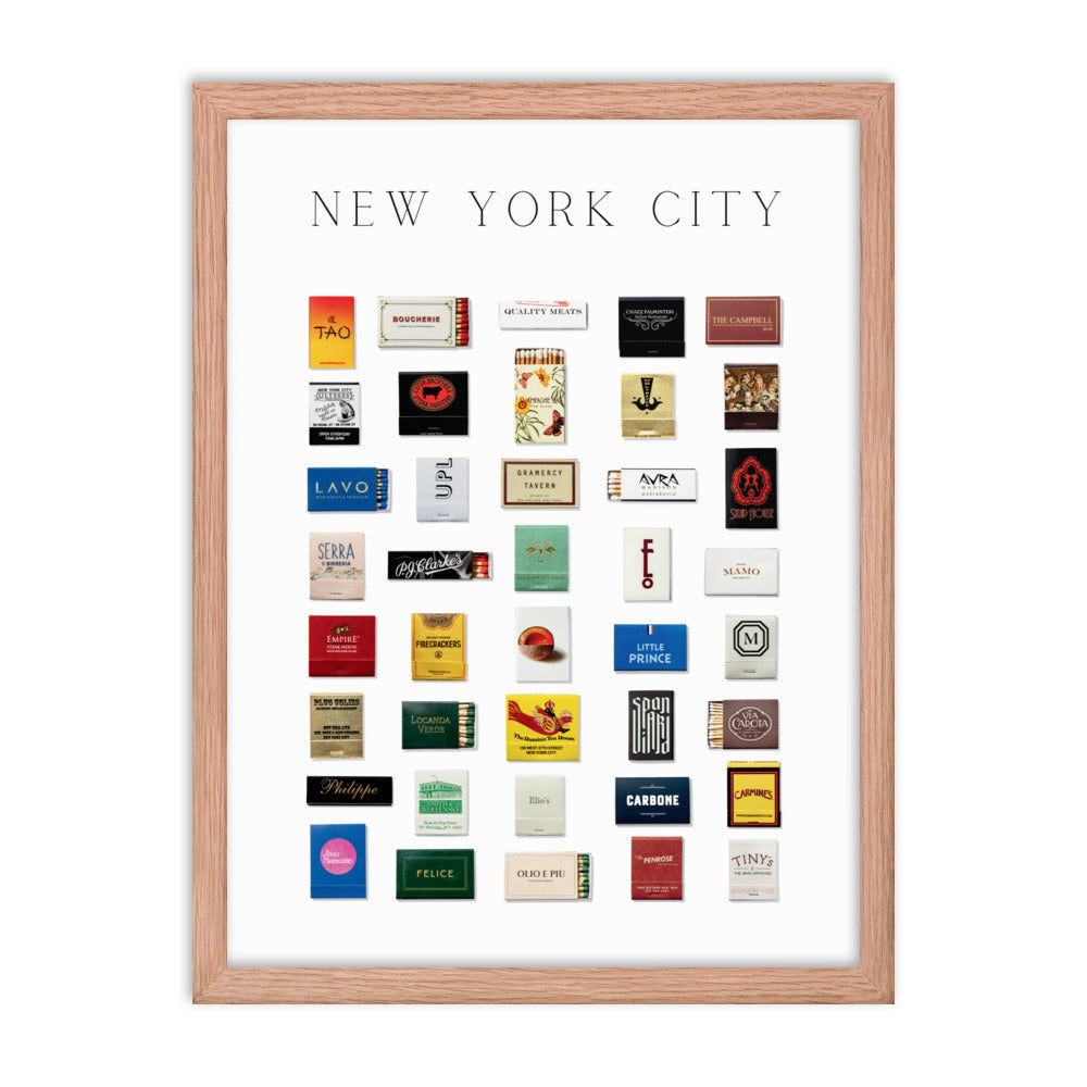 New York City Matchbox Framed Print