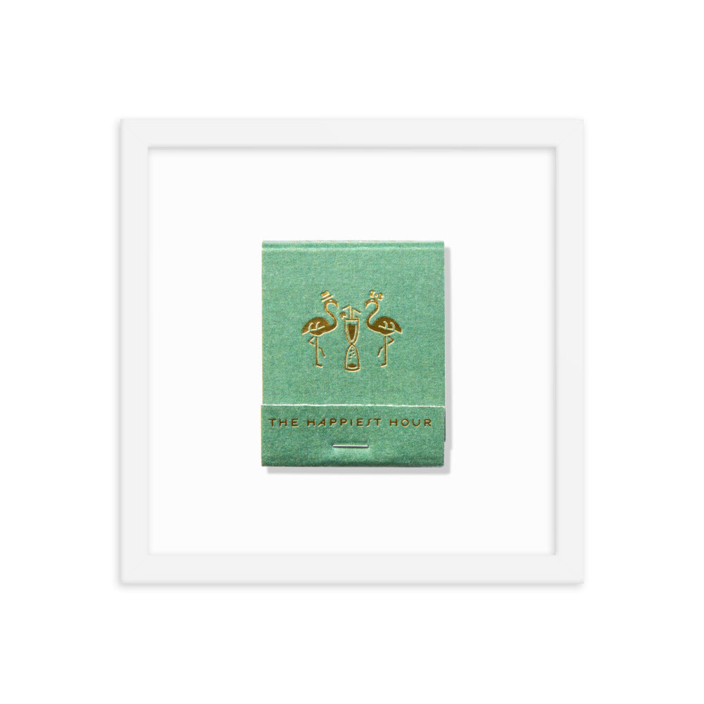 The Happiest Hour Matchbox Framed Print